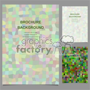 vector letter brochure template set 006