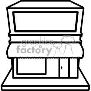 retail store storefront svg cut file outline
