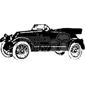 old vintage distressed four passenger roadster car retro vector design vintage 1900 vector art GF