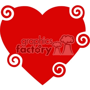 spiral heart svg cut files vector valentines die cuts clip art