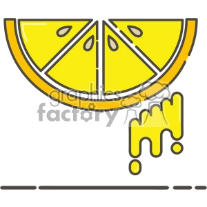 Lemon flat vector icon design