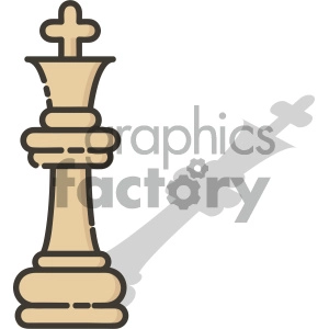 King chess piece vector art