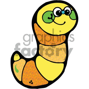 cute yellow caterpillar image