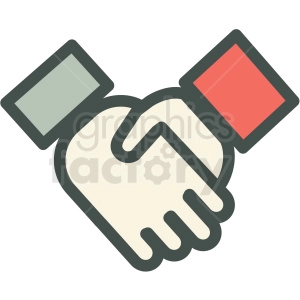 handshake agreement vector icon