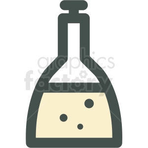 bottle of alcohol vector icon