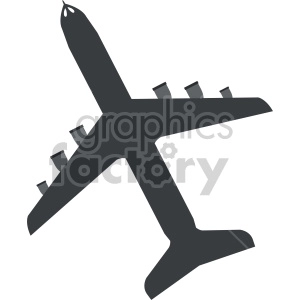 commercial airplane vector