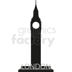 big ben london vector no background
