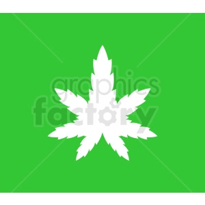vector marijuana leaf design on green background