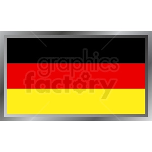 This image depicts the flag of Germany, which consists of three horizontal bands of color: black on the top, red in the middle, and gold (yellow) on the bottom.