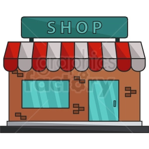 vector storefront icon