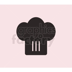 chef hat vector icon on pink background