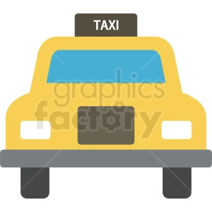 yellow taxi vector