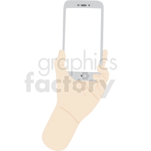 how to hold phone vector clipart no background