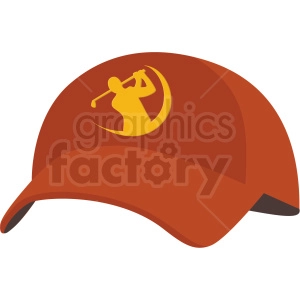 golfing hat vector clipart