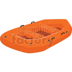 inflatable water raft vector clipart