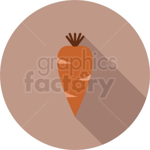 carrot clipart on circle background