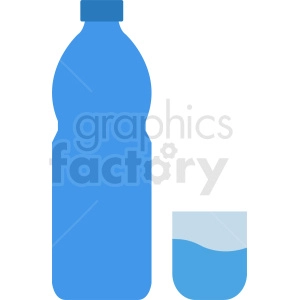 water with cup vector clipart