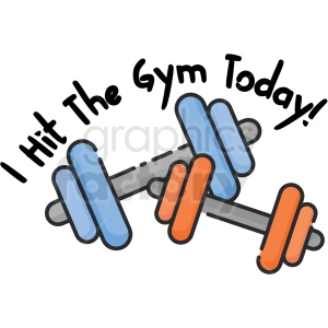 I hit the gym today digital planner sticker