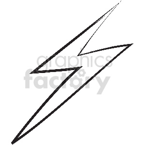 black and white tattoo lightning vector clipart