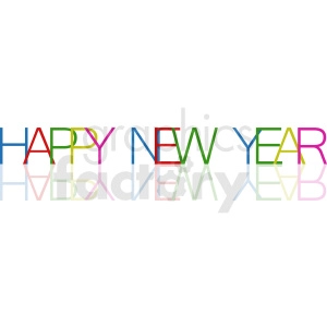 happy new year vector clipart