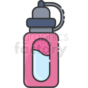 water bottle vector clipart