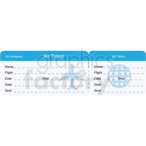 airplane travel tickets image