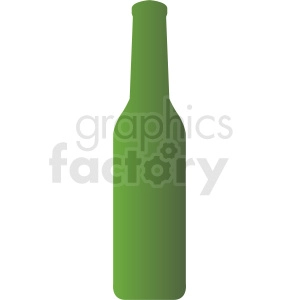 green bottle silhouette clipart on gray background