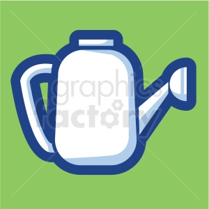 watering container vector icon on green background