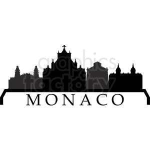 vector monaco city