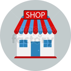 retail storefront vector icon