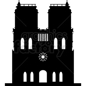 Notre Dame vector clipart
