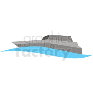 yacht vector clipart icon