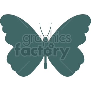 butterfly silhouette vector clipart 01