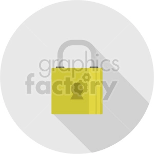 lock vector icon graphic clipart 3