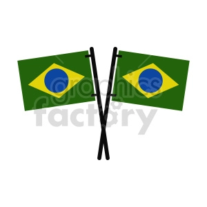 Flag of Brazil vector clipart 2