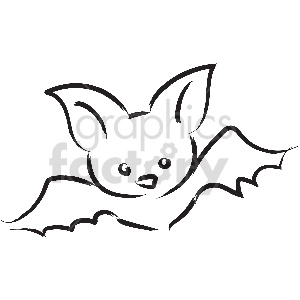 black and white tattoo bat vector clipart
