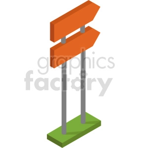 isometric sign vector icon clipart 6