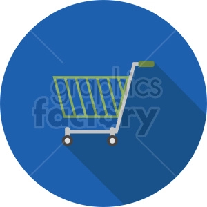 isometric shopping cart vector icon clipart 1