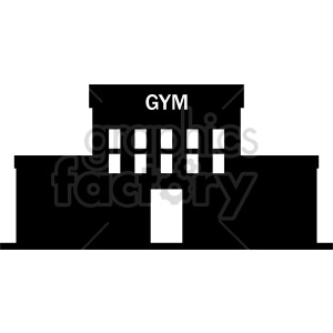 gym building vector clipart