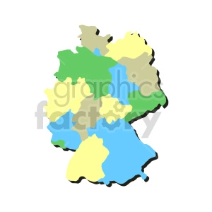 germany colorful vector clipart