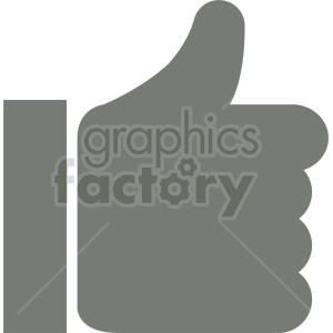 thumbs up like symbol vector clipart