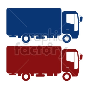 box truck vector graphic bundle