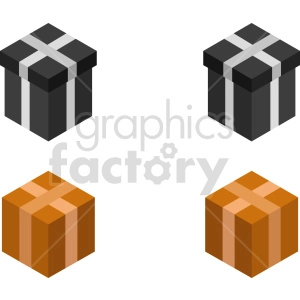 box bundle vector graphic