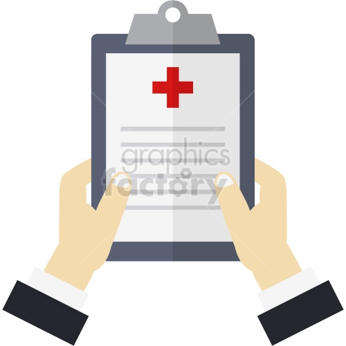 hospital contract vector clipart