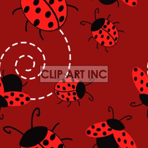 tiled ladybug background