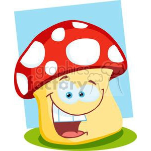 Smiling Mushroom cartoon