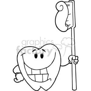 2923-Happy-Smiling-Tooth-With-Toothbrush
