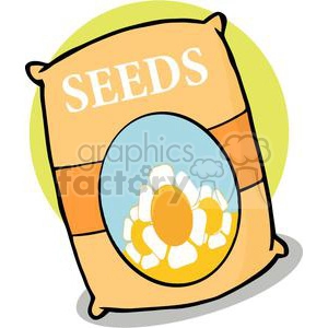 Bag of gardening seeds