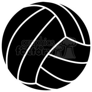 black volleyball
