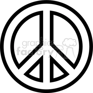 peace symbol outline